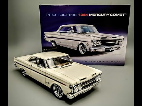 NEW! 1964 Mercury Comet 289 Pro Touring Custom 1/25 Scale Model Kit Build How To Assemble and Paint