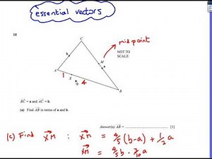 Vectors: IGCSE Maths Extended Cambridge Past Paper Questions
