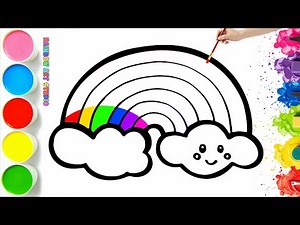 🌈💛💙 How To Draw a Magical Rainbow | Easy Step By Step Tutorial #24