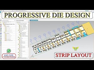 NX Progressive Die Design Tutorial (PDW) in NX Unigraphics Sheetmetal die Advance #presstooldesign