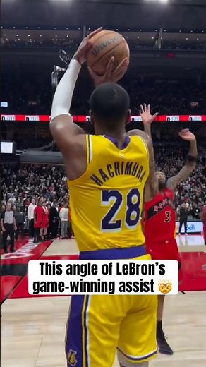 What a shot from Rui & pass from LeBron 👑 (via s_universal/IG)