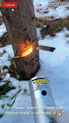 The World's Deadliest Handheld Laser? ⚡️ Melting Metal in Seconds