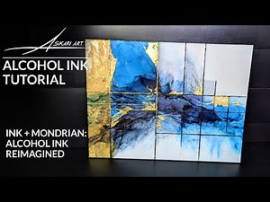 Comprehensive Alcohol Ink Tutorial: Alcohol Ink Exploration with a Mondrian Twist