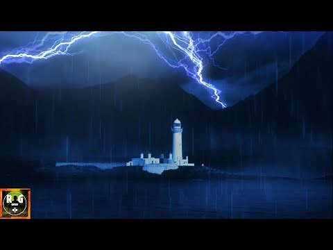 Loud Thunderstorm Sounds | Heavy Thunder, Lightning Strikes & Light Rain to Sleep, Study, Relax
