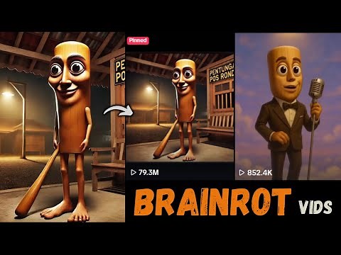 How to Make Viral BRAIN ROT AI Videos in 5 Minutes (TikTok Trend Tutorial)