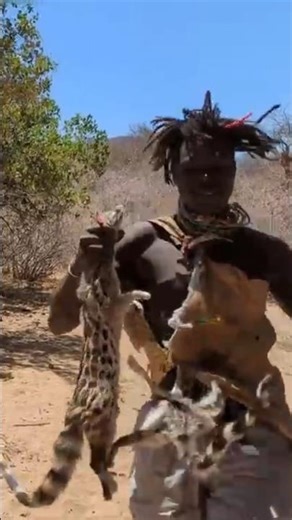 The Original Hunters | Bow and Arrow Mastery in African Wilderness.#shorts #wildlife #hunting