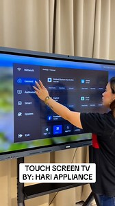 318K views · 4.6K reactions | HARI Interactive Touch Screen TV 55” Grabe Touch Screen TV Latest Technology #hariappliance #TatakHARI #touchscreentv #trendingreelsvideo | HARI Appliance | Facebook