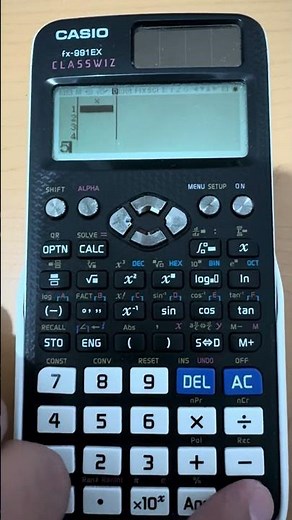 Mean, median, mode, standard deviation and variance with the Casio calculator