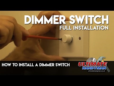 How to install a dimmer switch