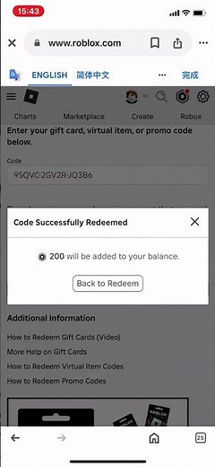 Redeem Robux by Microsoft rewards