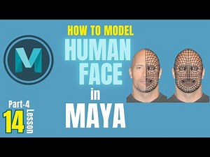 How to Model a Human Character Face in Maya (Part 4) | Beginner Guide to 3D Face Modelling in MAYA