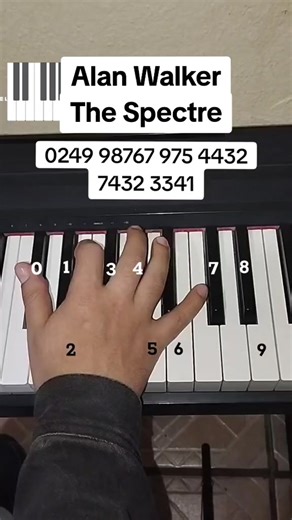 Alan Walker - The Spectre piano tutorial #alanwalker #thespectre #pianotutorial
