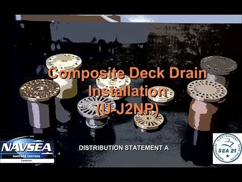 Composite Deck Drain Insert Installation