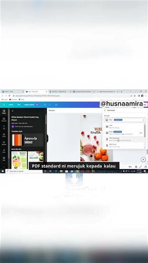 Cara Save Design Canva Jadi PDF Dalam 1 Minit! 😱