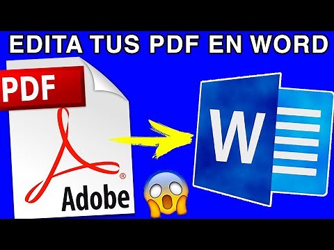 Como EDITAR un PDF en WORD