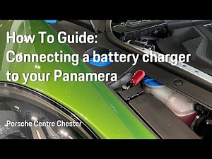 How To Guide: Connecting a battery charger to your Panamera
