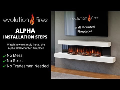 Wall Mounted Electric Fireplace Installation by Evolution Fires