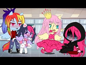 °•New students•° meme •MLP• •My AU• {ft:Fluttershy🦋,Pinkie Pie🎈,Rainbow Dash🌈 & Twilight🌠}
