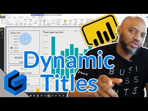 Dynamic Titles in Power BI Desktop