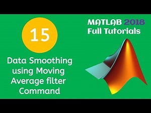 15 MATLAB Beginners Tutorial- Data Smoothing using Moving Average filter Command
