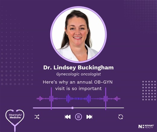 With Pap tests back in the headlines, here’s your reminder: annual women’s health visits matter. Dr. Lindsey Buckingham explains why staying consistent with routine care is still essential, even if you aren’t due for your annual Pap test this year. https://www.novanthealth.org/healthy-headlines/draft-heres-why-an-annual-ob-gyn-visit-is-so-important | Novant Health