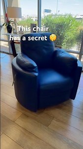 This Chair Has a Secret 👀 #furnituredesign #recliner #swivelchair #homedecor