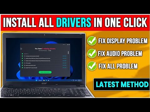 How to Install All Drivers in One Click - PC/Laptop 2025🤯Fix All Issues ✨2 Ways to Install🖥️💻