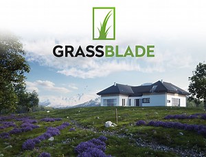 Grassblade: this Blender addon will help you create lawns, fields and meadows - 3DVF