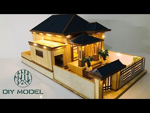 How to make a miniature house from sticks | DIY Model