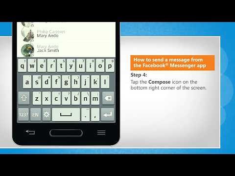 How to send messages from the Facebook® Messenger :Tutorial