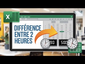 ⏱️📊 Excel : Calculer la Différence Entre 2 Heures !