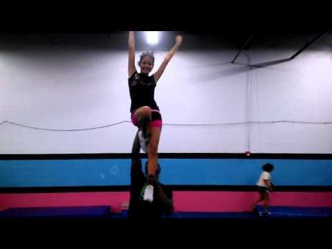 Cheerleading Chairlift Stunt