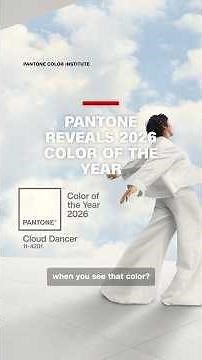 Pantone reveals 2026 color of the year