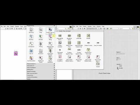 Tutorial on How to use Cluster in LabVIEW