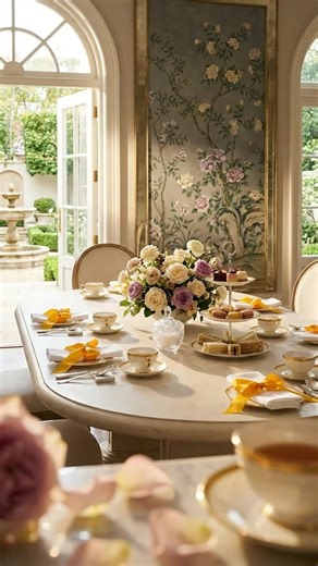 Elegant Tea Party Table Settings Ideas Create an elegant tea party tablescape with layered china, florals, and polished accents. Read the full post/guide. #fyp #foryou #viral #trending #teaparty #tablescape #tablessetting #diningroomdecor #floralcenterpiece #ASMR https://maisonlyinteriordesign.com/elegant-tea-party-table-settings-ideas/