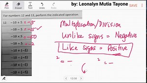Perform the Indicated Operations: Add Subtract Multiply Divide Unlike Signs | MDAS PEMDAS GEMDAS