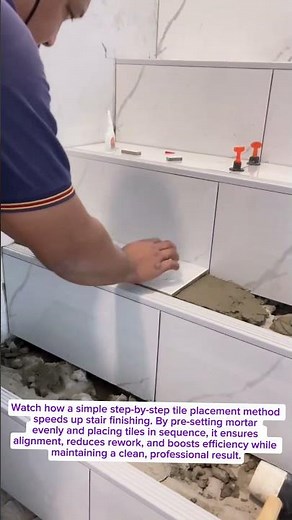 This Tile Trick Will Save You HOURS on Stair Installation!