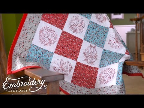 How to Embroider and Sew a Lap Quilt
