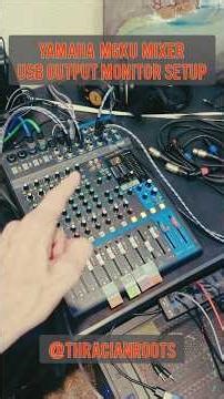 🎛️Playback Monitoring Setup: USB Output: DAW to Yamaha MG12XU mixer #musicproducer #recordingstudio