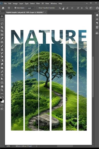 Photoshop 2026 Poster Design | Text Overlay Like a Pro #shorts #ytShorts #RajnikGraphicLab