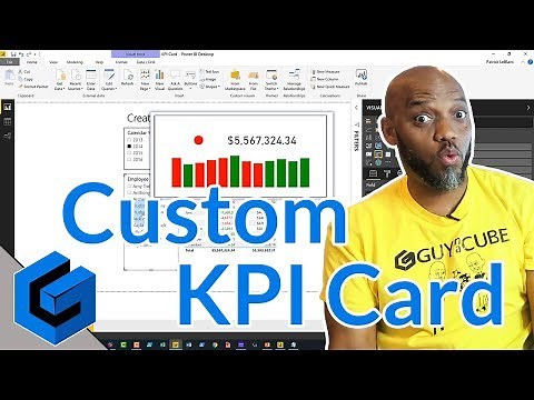 Create a custom KPI Card in a Power BI report