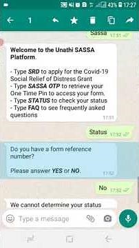 Sassa R350 Grant Status Check via WhatsApp [Watch]