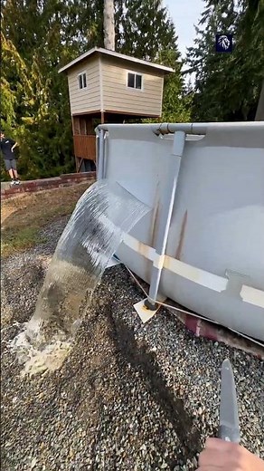 Why America People Cut Swiming Pool In winter 😱