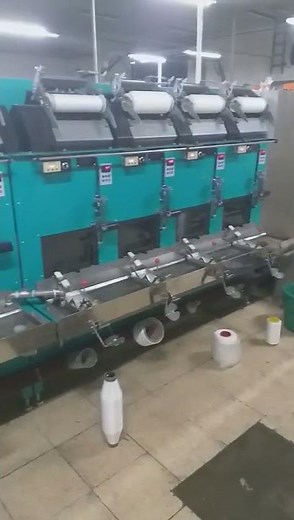 The video of yarn sizing machine in factory