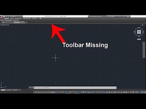 How to Restore Menu Bar and Toolbars Not Missing | Recover all missing AutoCAD menus and toolbars