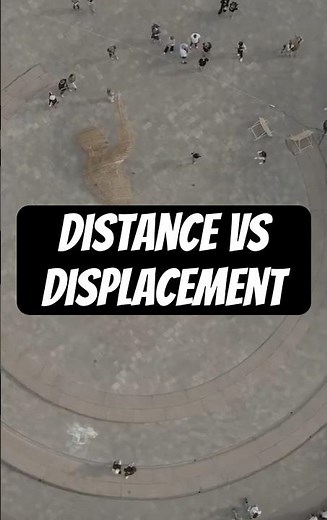Distance vs Displacement #education #physics