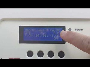 how to operate the screen version of a solaredge HD wave inverter