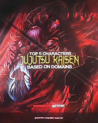 TOP 5 DOMAIN EXPANSIONS IN JJK || JUJUTSU KAISEN EDIT || 4K 120FPS