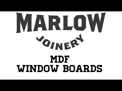 How to cut a mdf window board to size like a pro!!!