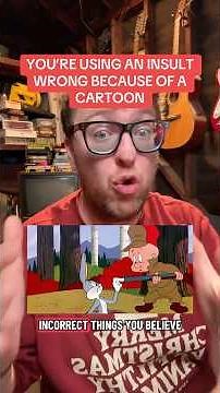 You're using a common insult wrong because of Looney Tunes #film #animation #looneytunes #cartoons
